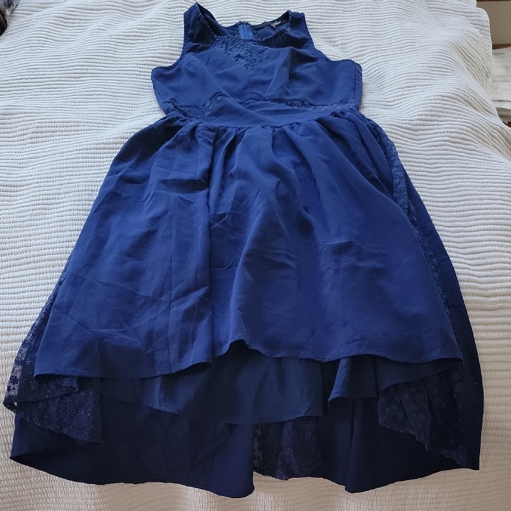 Elegant Navy Blue Kids Dress
